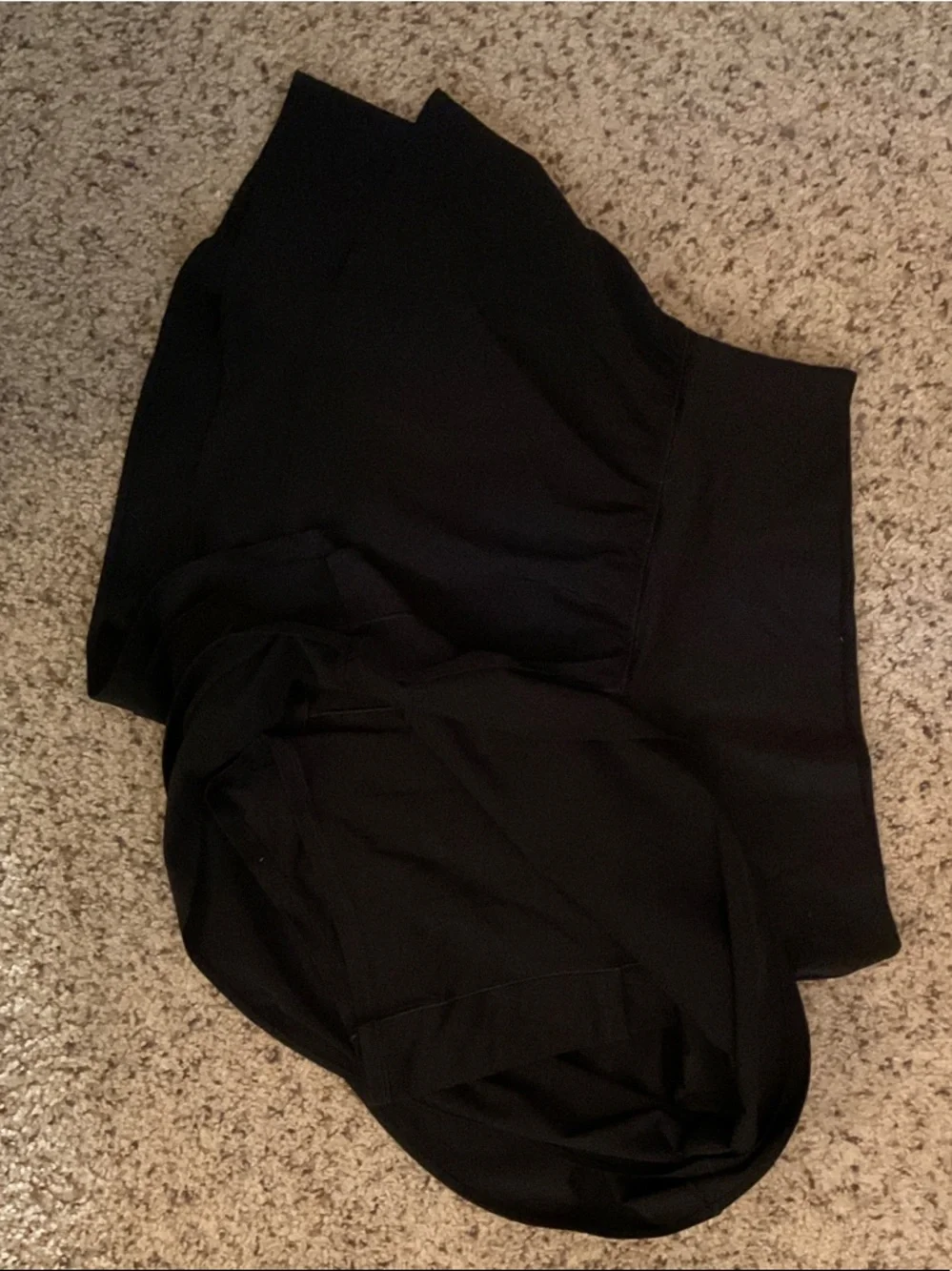 aerie Black Pleated Mini Skort with pockets - Picture 3 of 3
